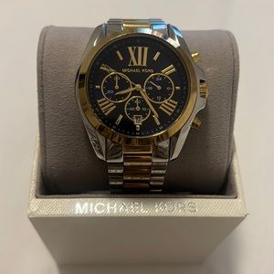 Michael Kors Two - Toned Bradshaw Chronograph Watch MK5976